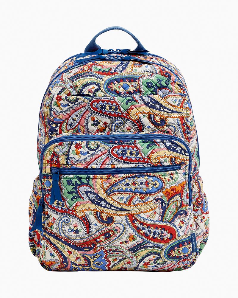 Vera Bradley outlet Mod Paisley Large Essential Backpack & Pencil Pouch NWT