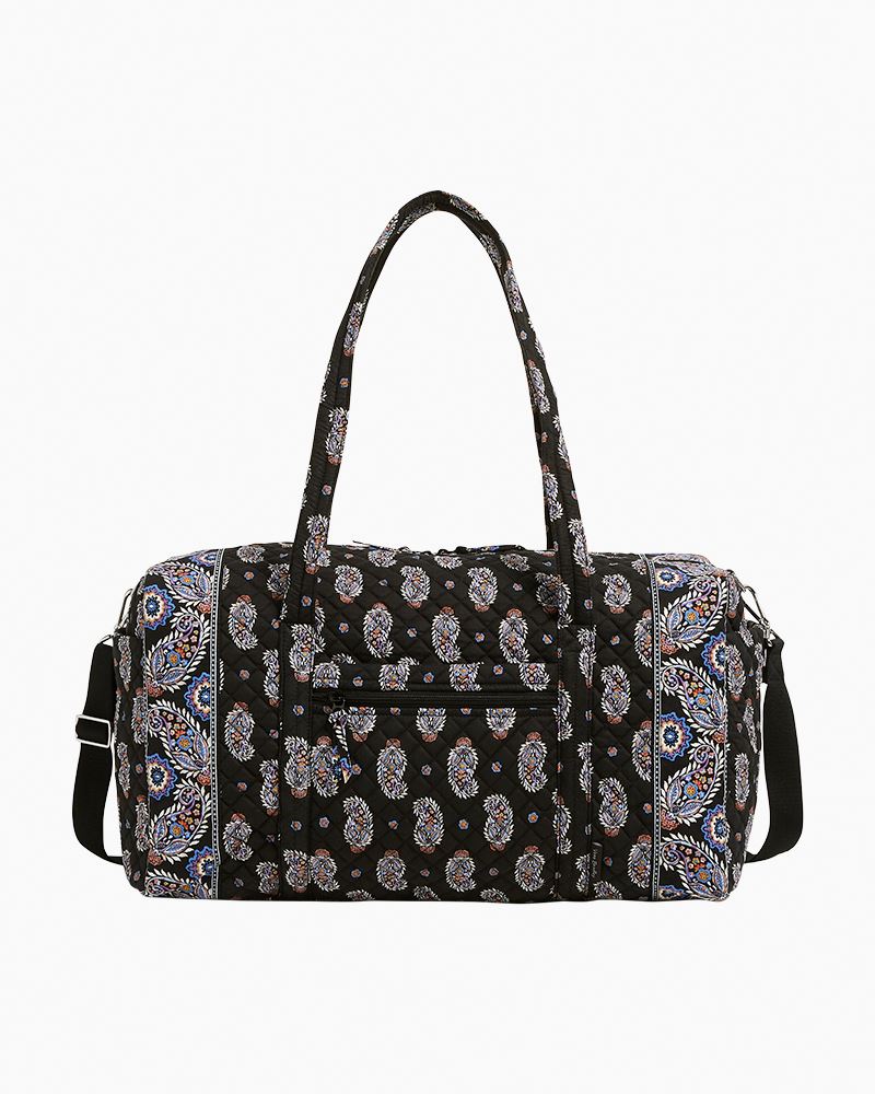 Large Black hot Vera Bradley duffel bag