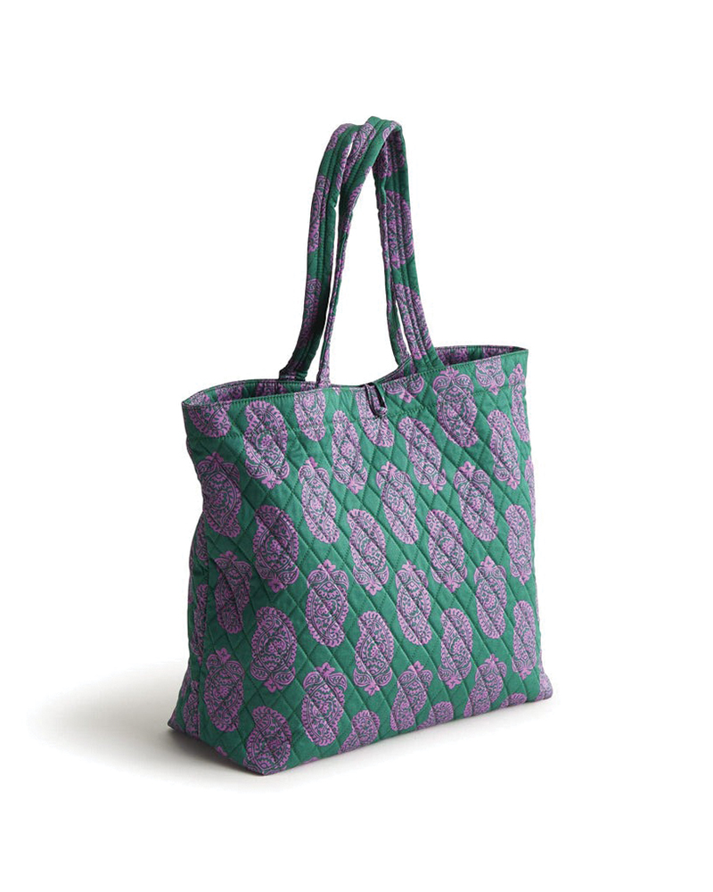 RETIRED Vera Bradley discount Preppy Poly Zip-Top Tote in KIEV PAISLEY