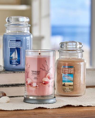 Yankee Candle, Accents, New Yankee Candle Pink Sands Jar Candle