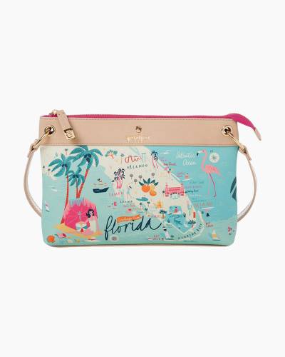 Spartina store 449 Coral Print Wristlet