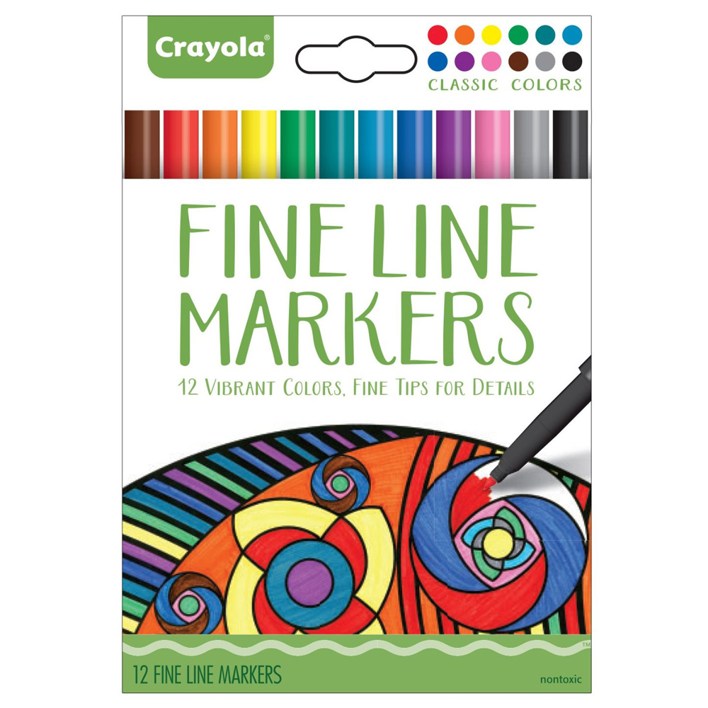 Crayola Adult Fine Line Markers - 40 Count