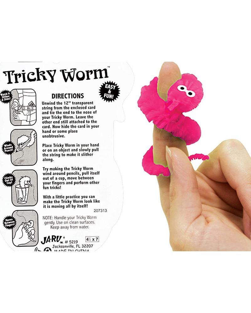 Jumbo Wriggler Worm Fidget Toy - Styles May Vary