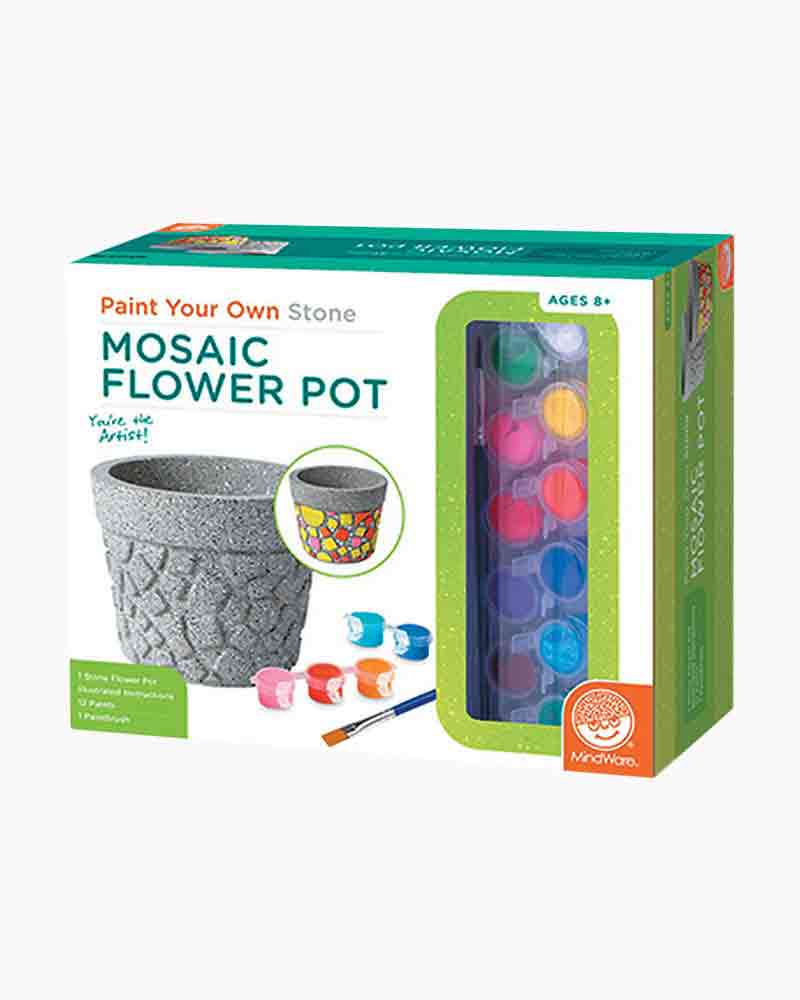 MindWare Paint Your Own Stone: Mosaic Flower Pot