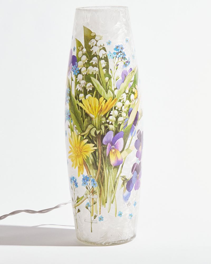 Stony Creek Garden Floral Light Up Tall Vase The Paper Store