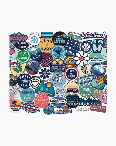 Life Is Good, Other, Life Is Good 5oz Collage Sticker Water Bottle