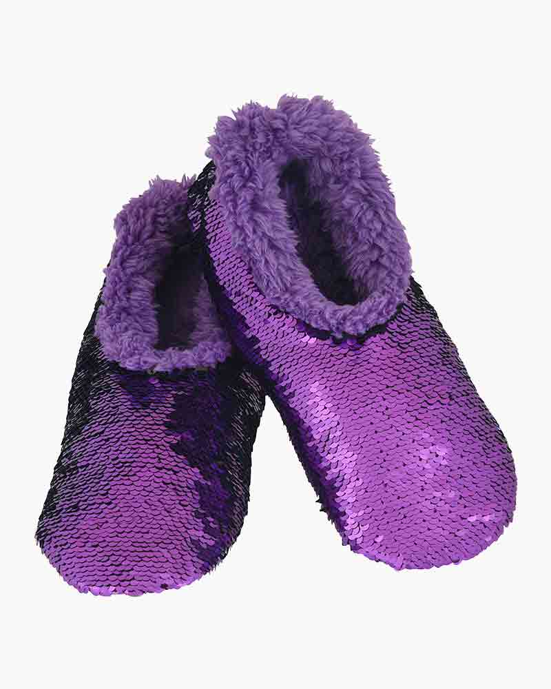 Snoozies orders red sequin slippers