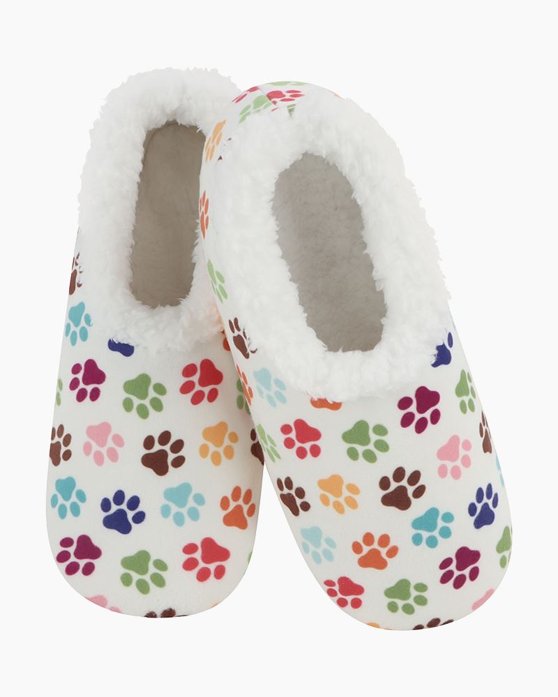 Snoozies slippers size online chart