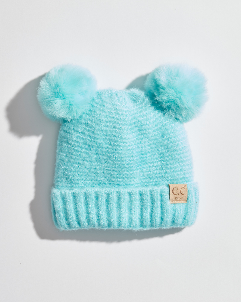 C C Cheveux Baby Pom Pom Knit Beanie The Paper Store