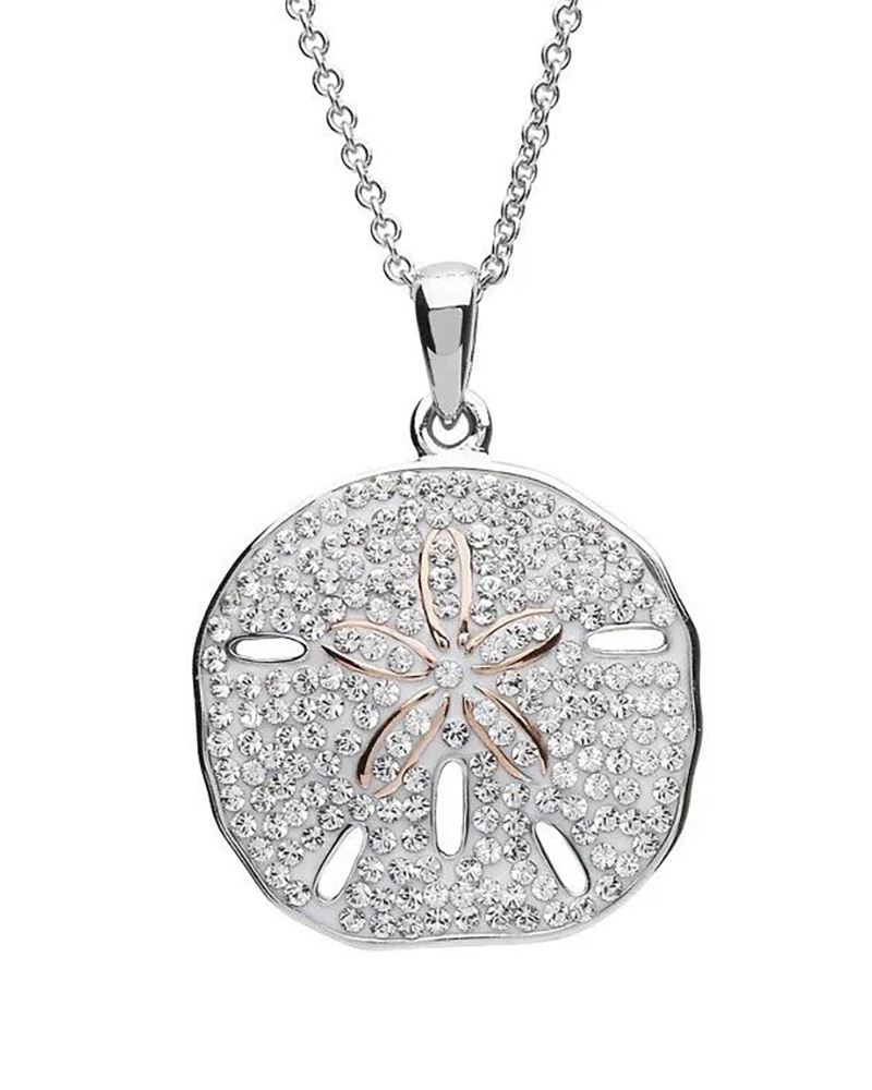 Sterling Silver Sand Dollar Pendant Necklace - Ruby Lane
