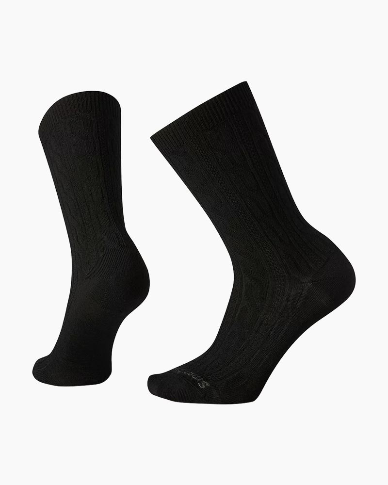 Smartwool Women's Everyday Cable Crew Socks in Black