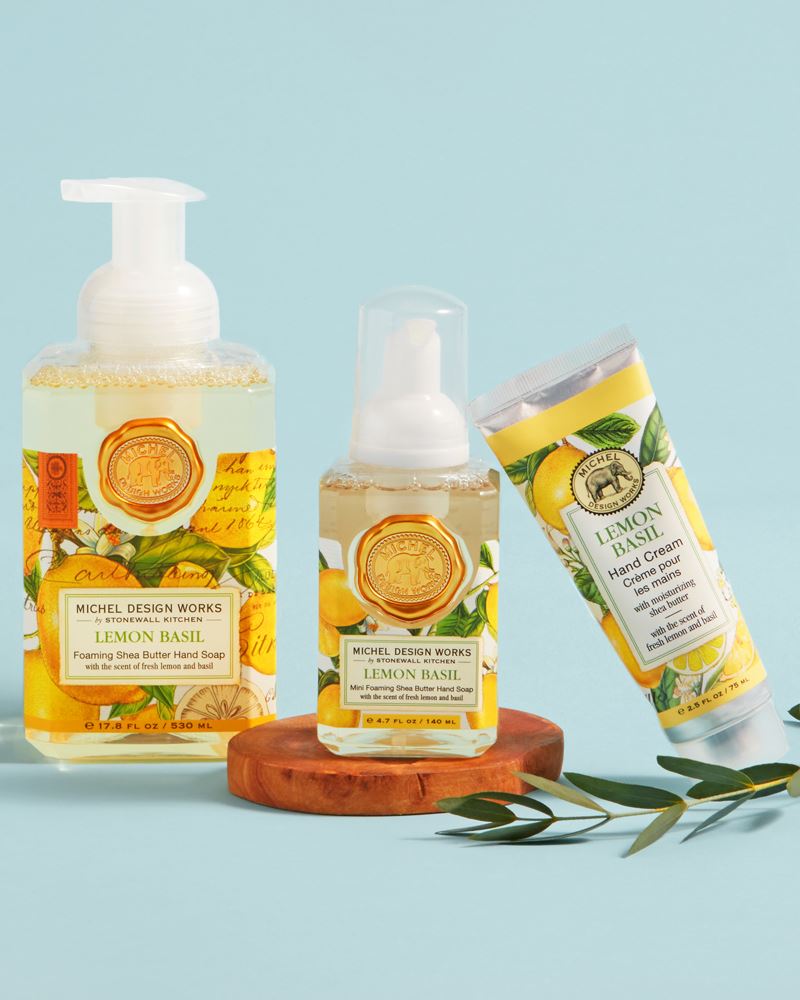 Michel Design Works Lemon Basil Foaming Hand Soap The Paper Store