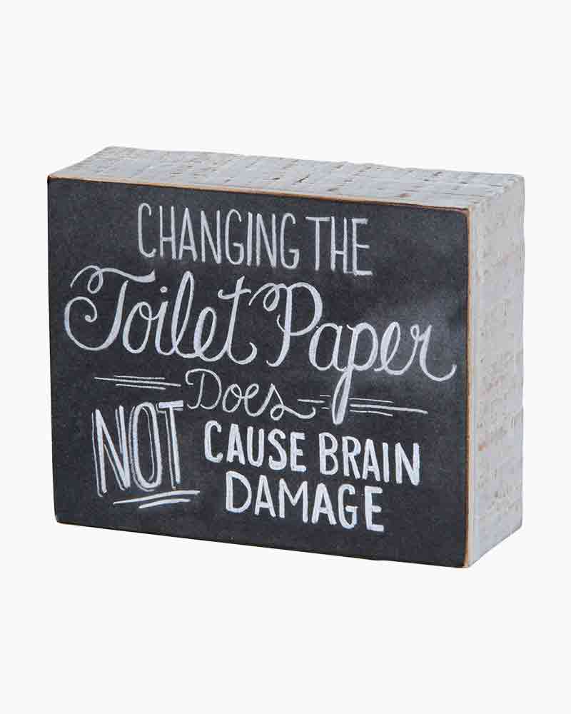Primitives by Kathy Changing Toilet Paper Chalk Sign | The Paper Store