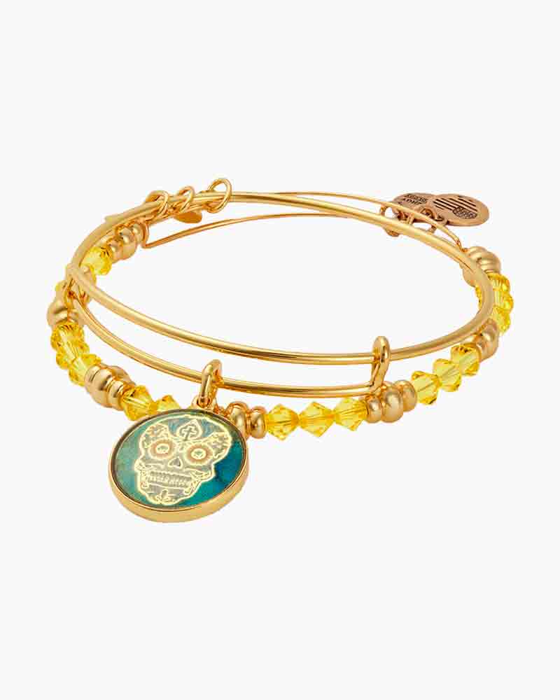 calavera alex and ani bracelet