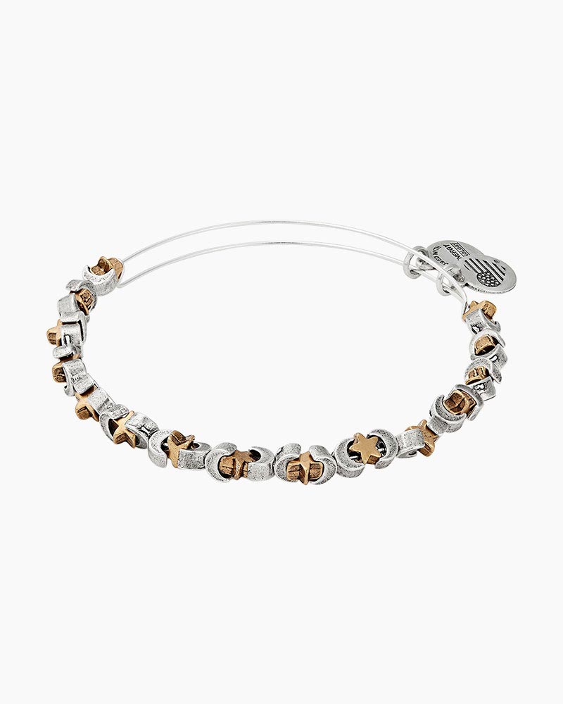 alex and ani moon and star beaded bangle