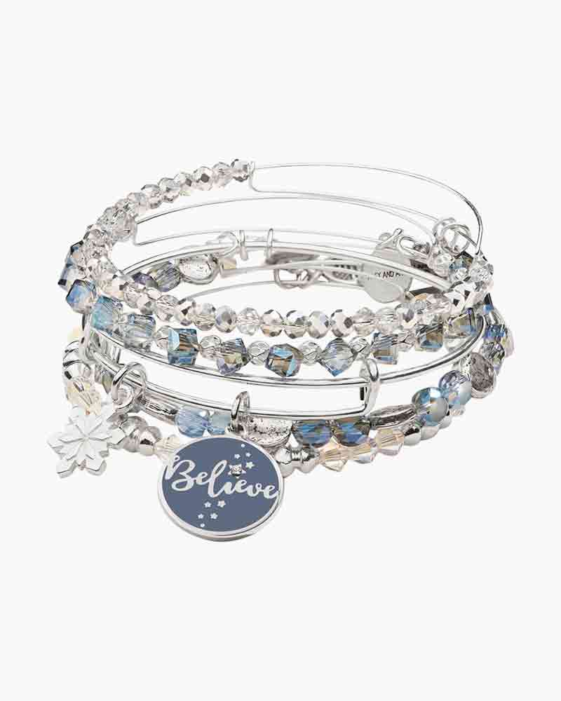 alex and ani believe set of 5 bangles