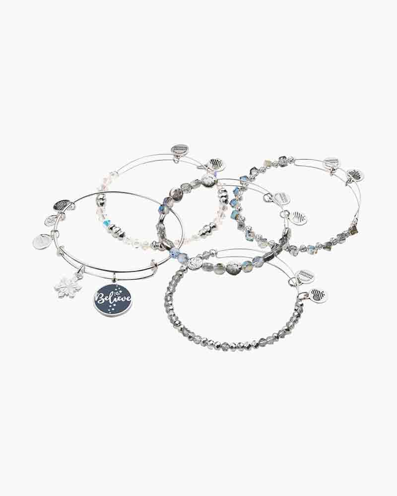 alex and ani believe set of 5 bangles