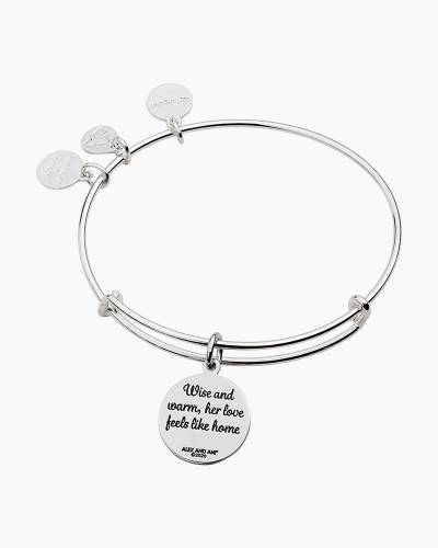 ALEX AND ANI Because I Love You Grandma Charm Bangle in Shiny