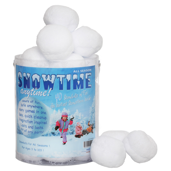 40 Pack Indoor Snowballs for Kids Snow Fight,Fake Snowballs Xmas