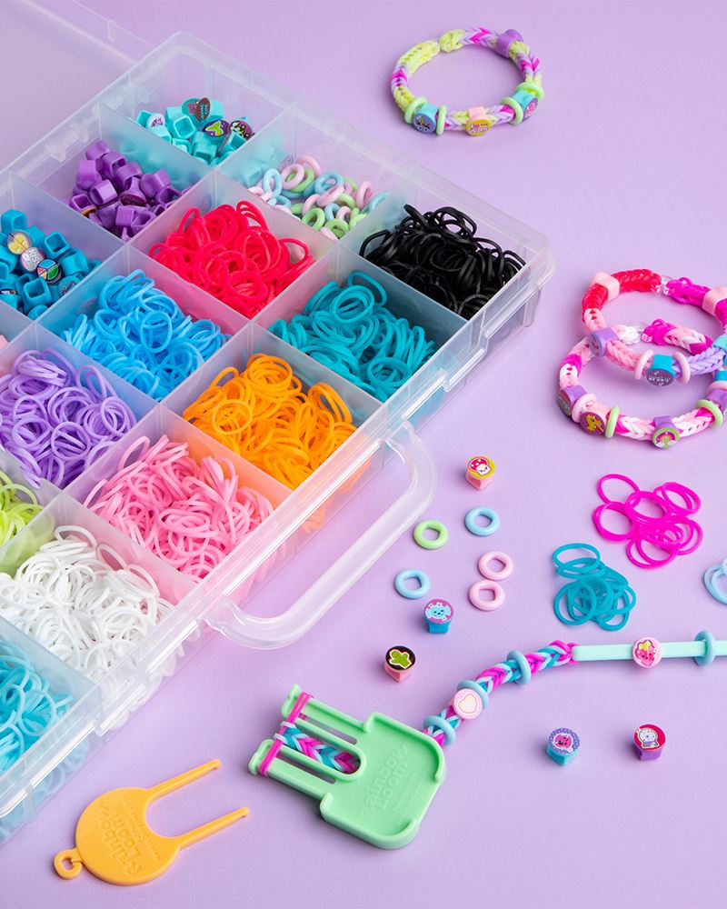 NEW Rubber Band Studio Creativity For Kids Loom Beads Hair Clips Earrings  Craft