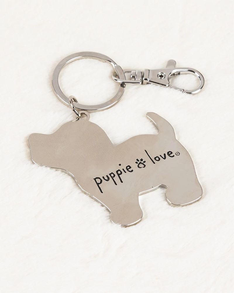 Puppie Love Dog Mom Pup Key Ring