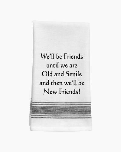 Funny Kitchen Towels - I Keep Hearing It Takes A Village To Raise A Child  Tea Towel - Funny Dish Towel with Sayings - Funny Hand Towels Housewarming