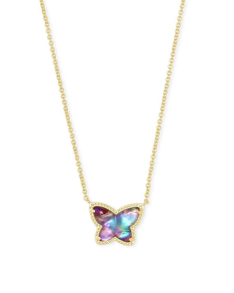 Kendra Scott popular Butterfly Necklace in Lilac Abalone