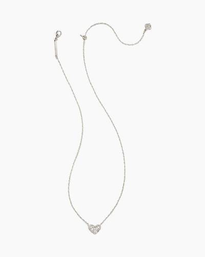 Blair Silver Jewel Chain Necklace in White Crystal