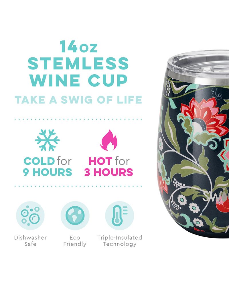 SWIG 14 OUNCE STEMLESS WINE CUP – River Birch Gifts