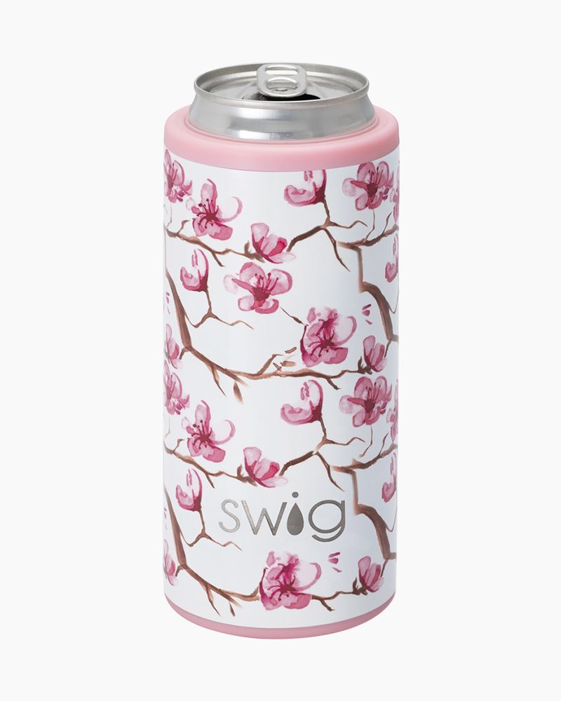 Swig Life 12 oz Skinny Can Cooler Santa Paws