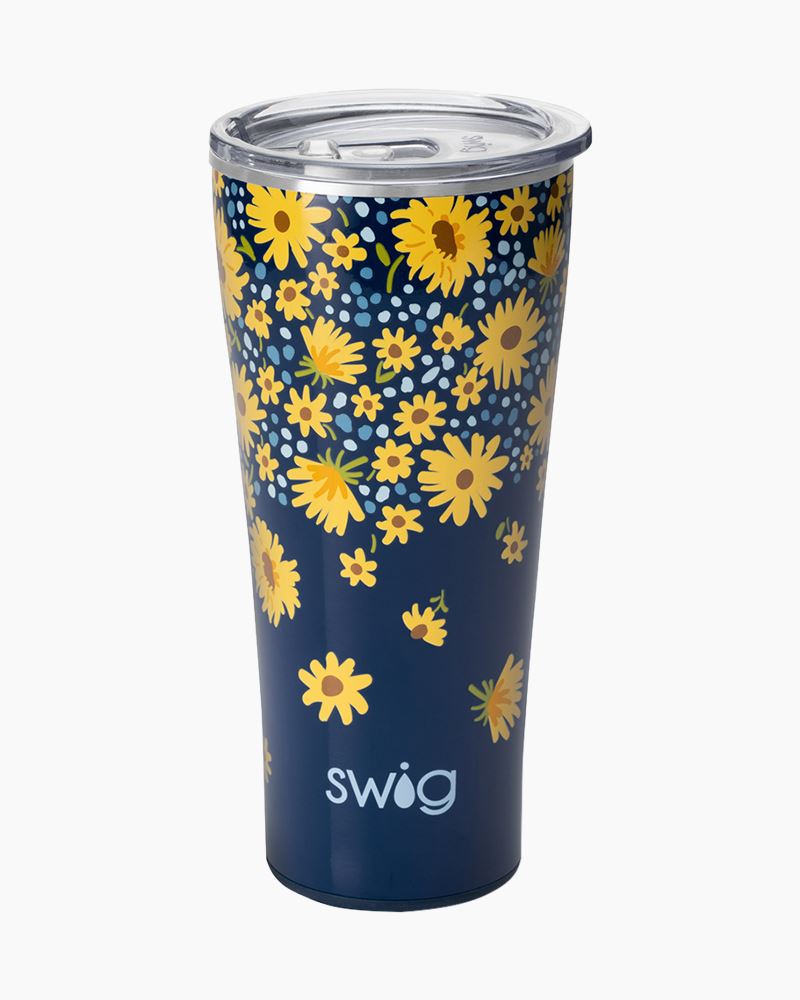 Swig Lazy Daisy 32 oz tumbler