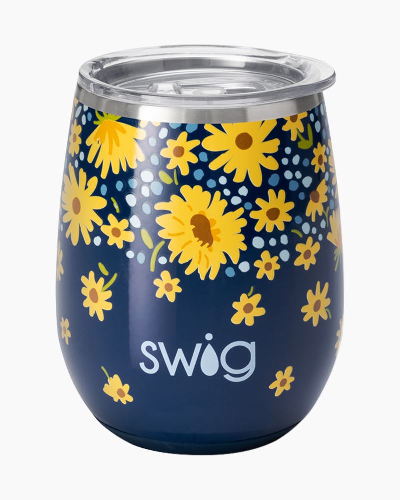 Swig Lazy Daisy Stainless Steel Stemless Wine Glass, 14 oz. - Insulated  Tumblers - Hallmark