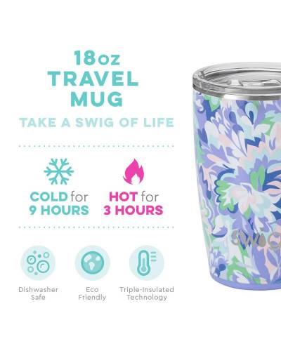 Swig Morning Glory Stainless Steel Travel Mug, 18 oz. - Insulated Tumblers  - Hallmark