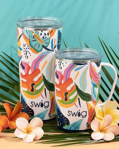 Swig Life 18oz Travel Mug | Insulated Stainless Steel Tumbler with Handle |  Pretty in Plaid