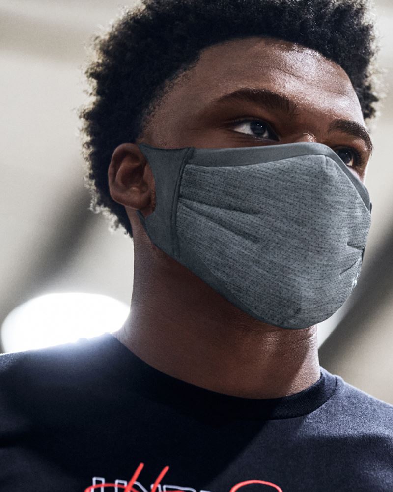 grey under armour mask