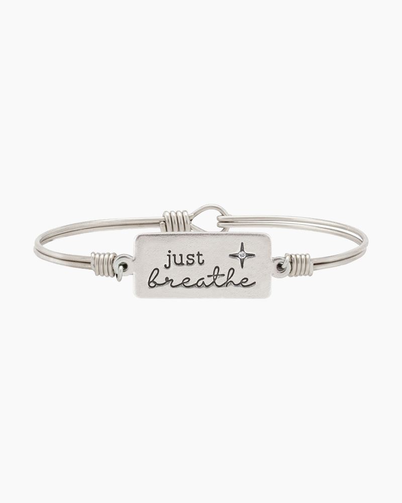 just breathe cuff bracelet