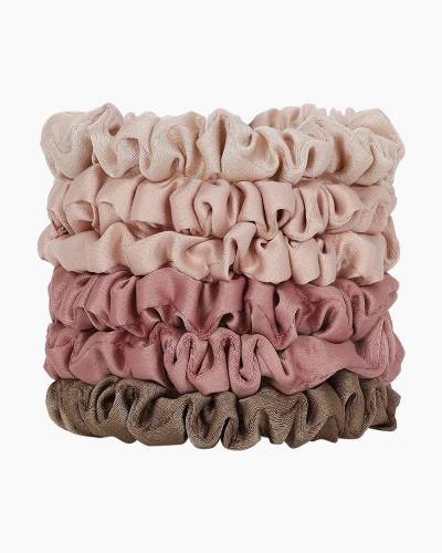 Satiny sleep scrunchies Set of 5, Kitsch, Shop Scrunchie Hair Ties online