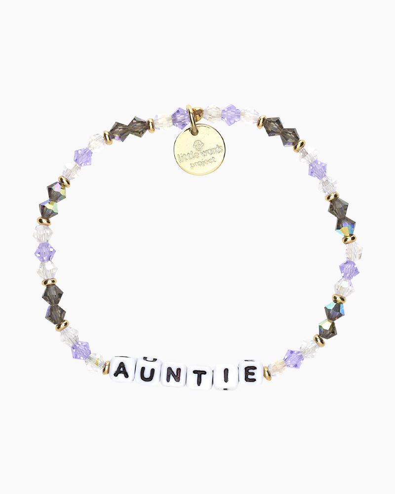 Little Words Project Auntie Mom Life Stretch Bracelet