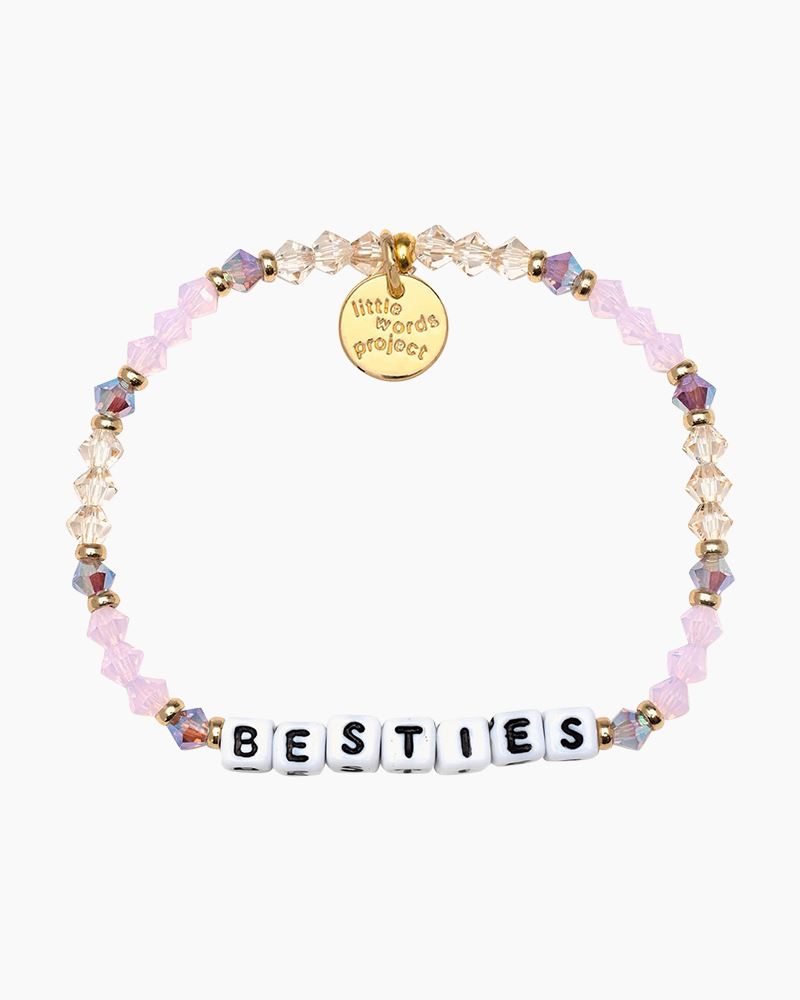 Little Words Project Keep Going Breast Cancer Beaded Bracelet