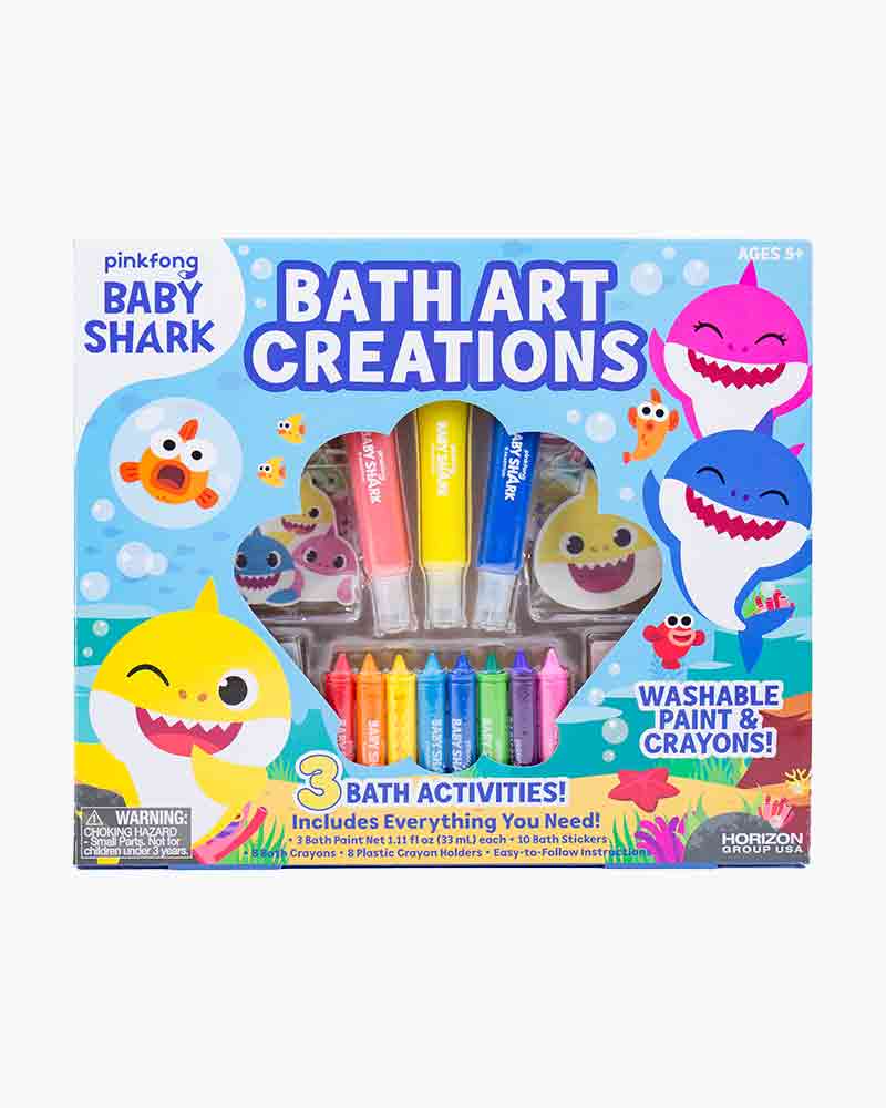 Baby Shark Bath Art Creations