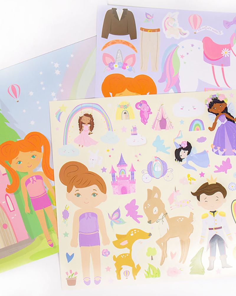 Story Magic Fashion Friends Repositionable Sticker Book