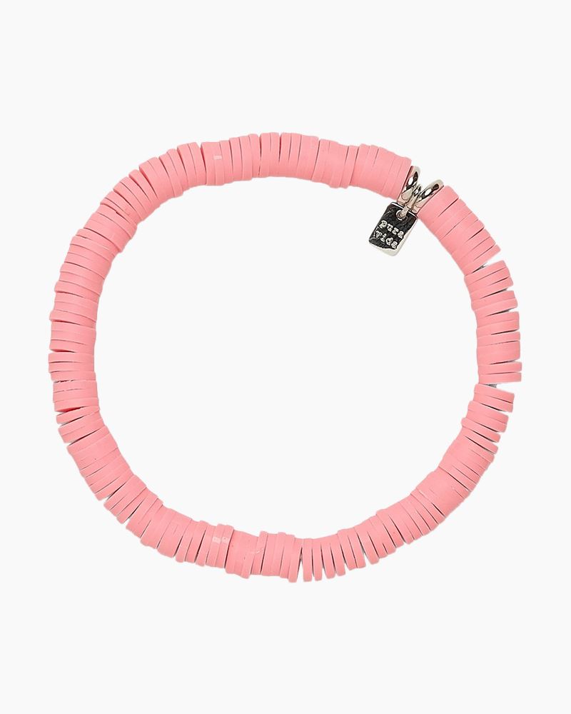 Pura Vida Solstice Enamel Flower Charm Bracelet in Pink