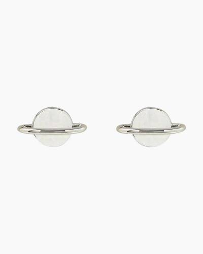 Pura Vida Raw Clear Quartz Stud Earrings