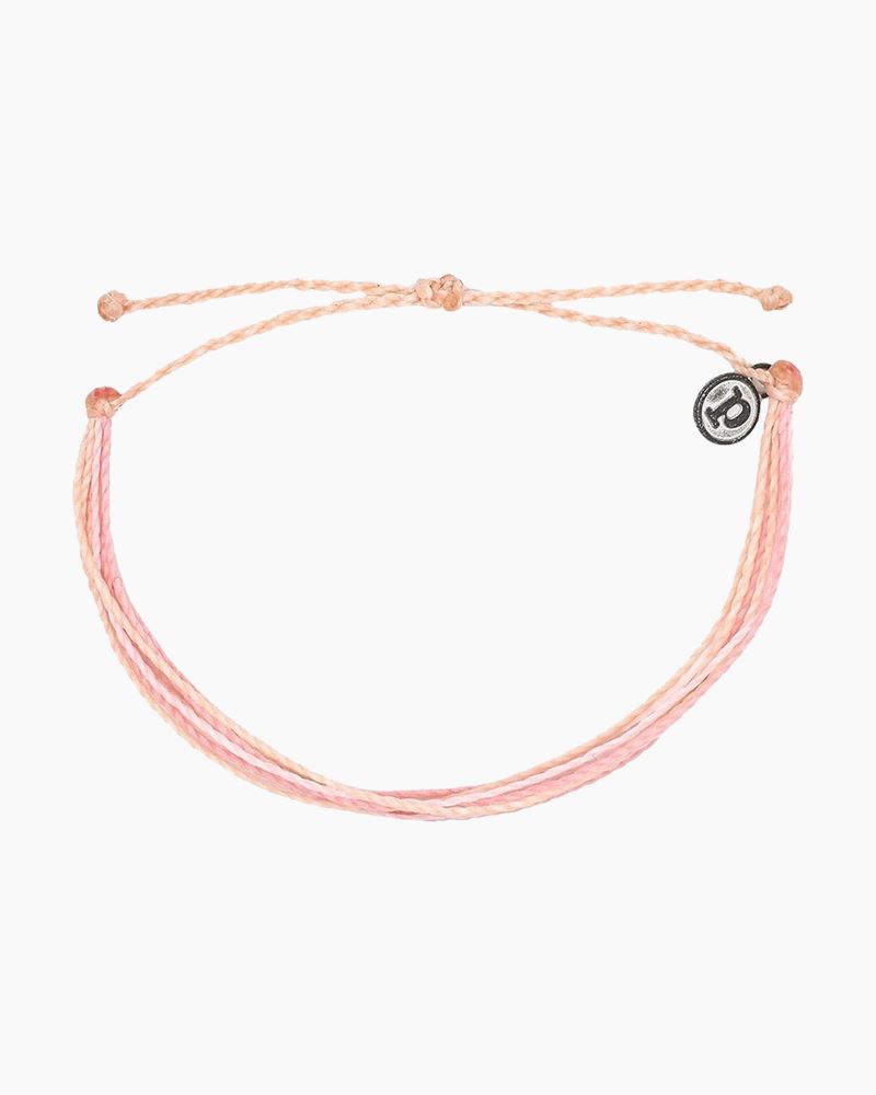 Pura Vida Solstice Enamel Flower Charm Bracelet in Pink