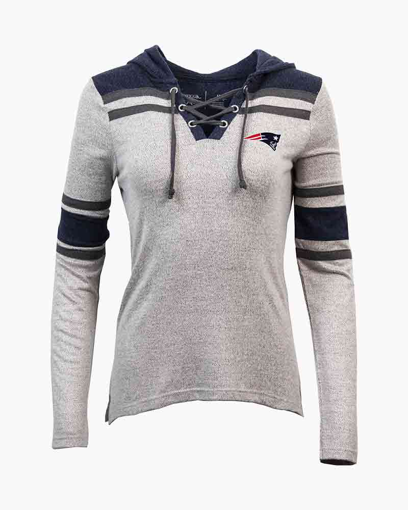 patriots lace up hoodie