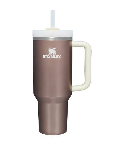 Stanley Dining | Stanley 40 oz. Quencher H2.0 FlowState Tumbler Nwt Cream Speckle | Color: Cream/Purple | Size: Os | Hannahsgoodeye's Closet