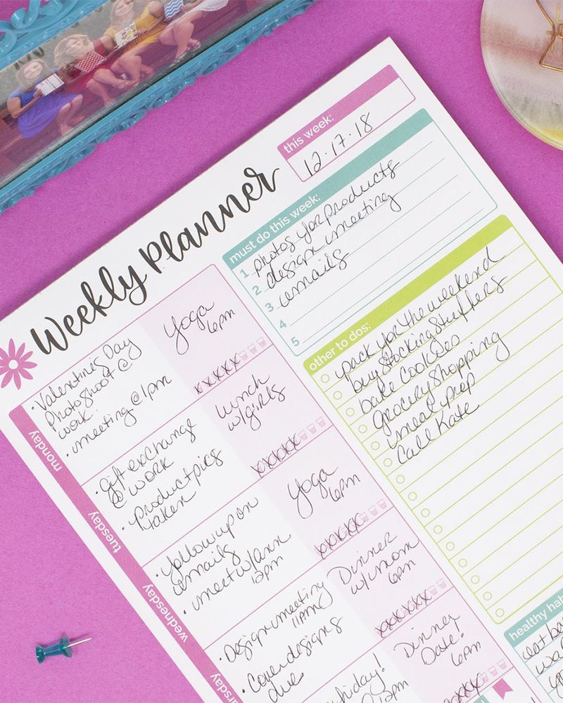 Bloom Daily Planners Weekly Planning System Pad The Paper Store