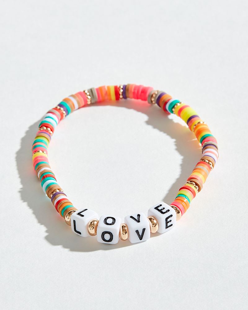 love beaded bracelet