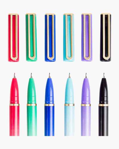 U Brands Catalina Colored Ink Felt Tip Pens, Set of 6