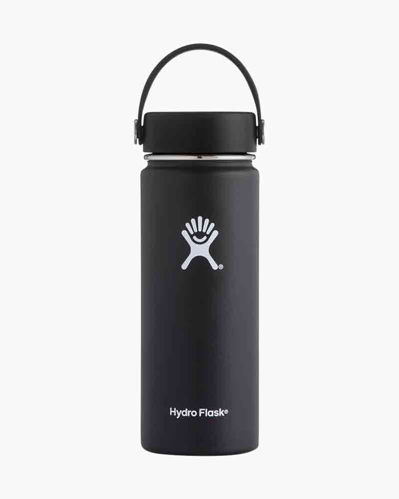 Hydro Flask 18 oz Standard Mouth Bottle (Black)